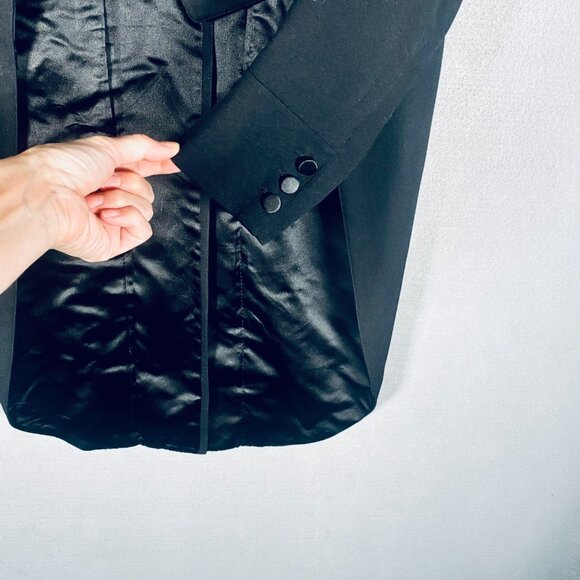 Vintage Brooks Brothers Jacket Mens 40 Black Wool Double Breasted Coat Circus - Picture 3 of 14